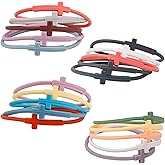 Mikovivi 20pcs Silicone Cross Bracelets, Religious Jesus Bracelets Elastic Christian Wristbands for Women Men Party Favors