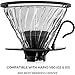 Barista Warrior Compatible for Chemex & Hario V60 Pour Over Coffee Filters - Reusable Stainless Steel - Best Coffee Maker and Bar Accessories (Silver)