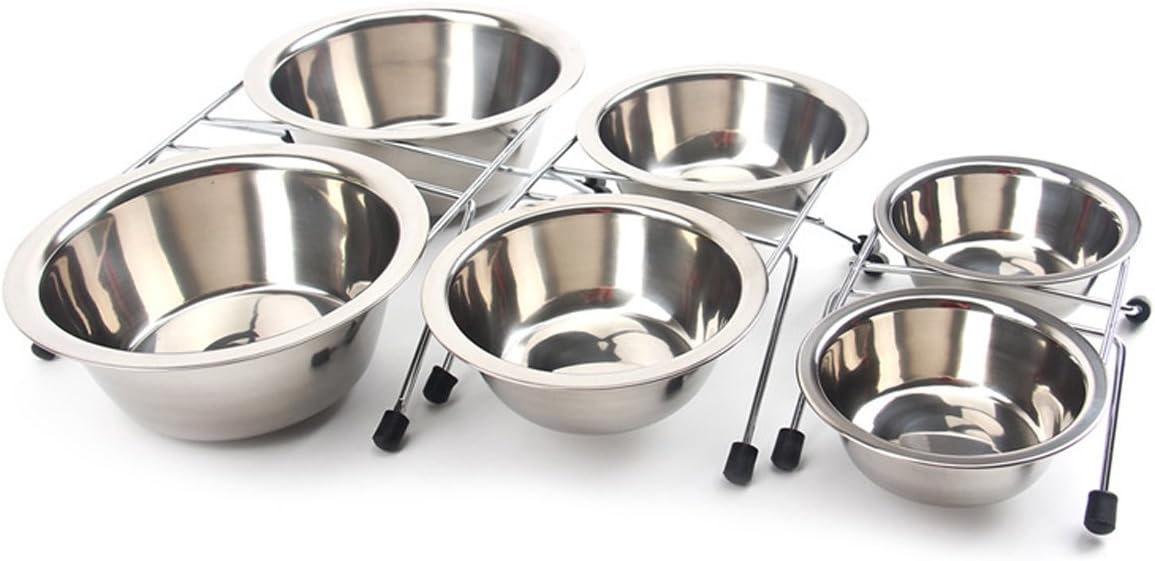 PETCUTE Dog Bowls Elevated dog feeding bowls Stainless Steel Raised Pet Bowls Non slip dog water food bowl cat bowls - Image 4