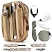 Camping / Survival Kit – Military Canvas Pouch with Phone Slot (1) + Folding Utensils (1) + Emergency Magnesium Survival Fire Starter Flint (1)thumb 1