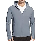 Tesuwel Men's UPF 50+ Sun Protection Shirts Cooling SPF Hoodie Jacket Pocket Long Sleeve UV Clothing for Fishing Hiking
