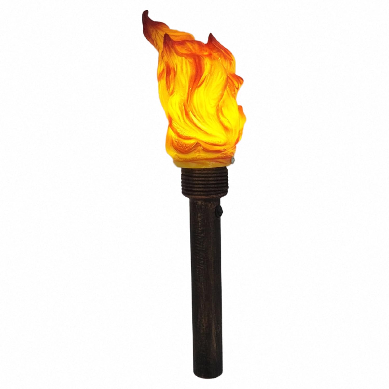 Photo 1 of Tixtivn Handheld Torch Prop LED Light,17.72inch Long,Realistic Flame Torch for Olympic Games Sports Competitions Themed Party Camping Halloween Christmas Easter,Resin Lampshade and Retro Handle