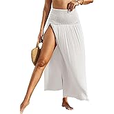 Herseas Women's Swimsuit Cover Up High Slit Sarong 2025 High Waisted Maxi Beach Skirt Bathing Suit Bottom Swim Coverup