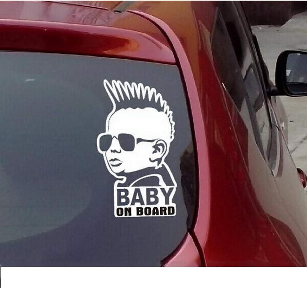 Yu Car Sticker YU Car Sticker Personalized Body Sticker BABY ON BOARD Sunglasses Baby ...
