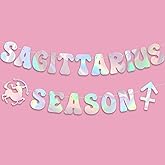 Sagittarius Season Banner, Sagittarius Season Birthday Party Iridescent Sagittarius Banner - Zodiac Sagittarius Birthday Banner, Nov/Dec Birthday Banner Decorations