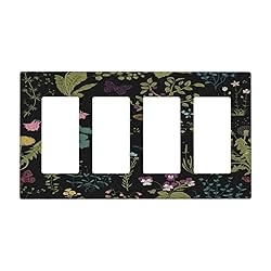 Vintage Black Herbs Floral Botanical Darkground 4
