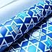 Hanukkah Gift Wrap in Assorted Designs - 3 Rolls Total 150 sq.ft. (Light Blue)