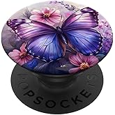 Purple Butterfly PopSockets Adhesive PopGrip