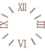 PATIKIL Kit De Chiffres En Bois Pour Horloge DIY - Chiffres Arabes Et Barres Verticales Auto-Adhésifs 25mm, Accessoires Élégants Pour Réparation Ou Création