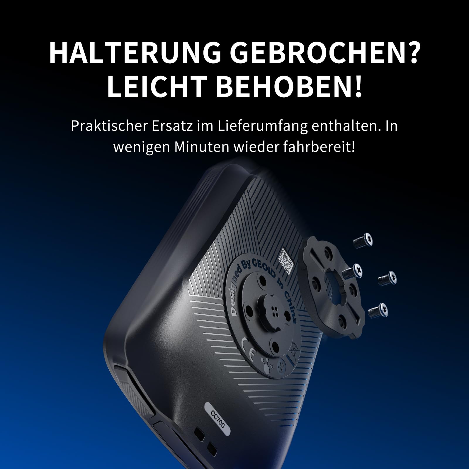 GEOID CC700 GPS Fahrradcomputer kabellos mit 2,8 Zoll Farbbildschirm – Fahrradtacho mit Route-Navigation, ANT+ & Bluetooth, IPX7 wasserdicht, 15-25 Std. Akkulaufzei 6