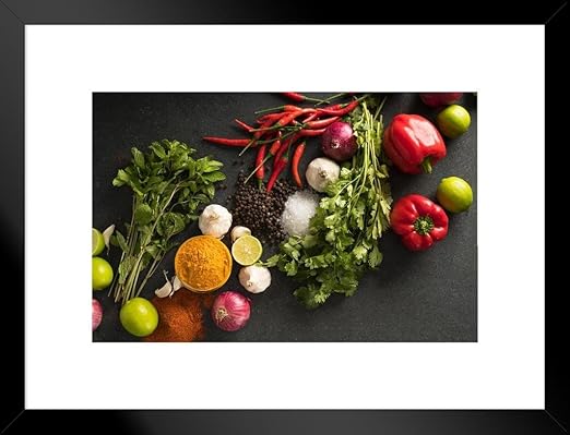 Home Decor Items Vegetables Spices Herbs Picture Multi Canvas Wall Art Print Home Furniture Diy Magaza Be