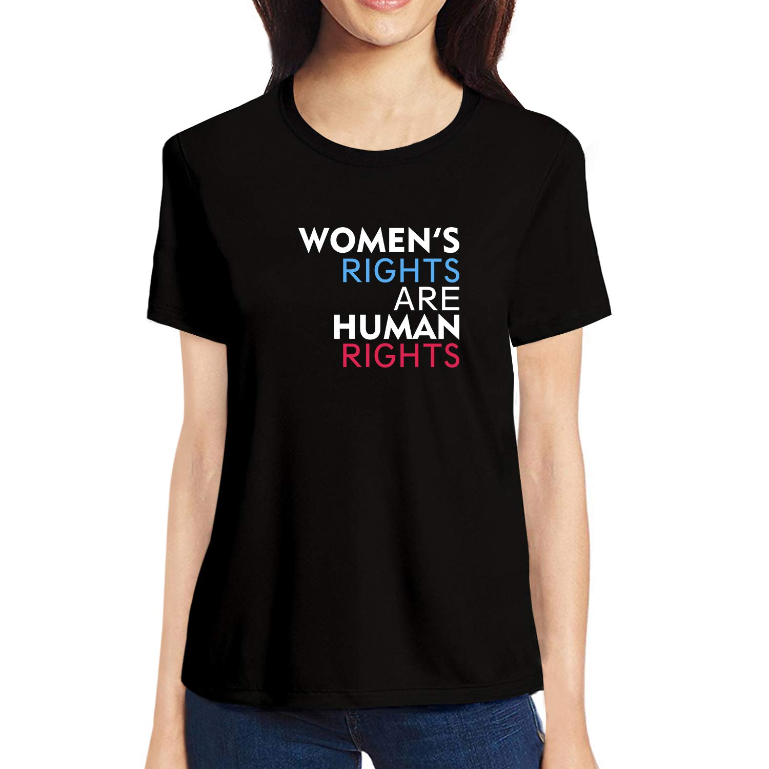 Buy TVP Fashions Graphic Printed Women Tshirt Womens Rights are Human