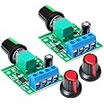 Gebildet 2pcs PWM Low Voltage Motor Speed Controller DC 1.8V 3V 5V 6V 12V 2A 1803BK 1803B Adjustable Driver Switch with Speed Control Knob