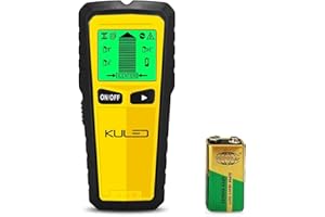 KULED Stud Finder Wall Stud Detector Wood Sensor Beam Finder 5 in 1 Electric Multifunctional Wall Scanner with Digital LCD Display & Sound Warning for Wood, Metal, Studs, Live AC Wires Magnetic Stud Sensor