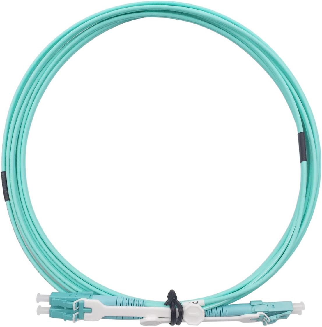 Wiitek LC Fiber Optic Cables, 10Gb 40Gb mm OM3 Duplex LC to LC Fiber Patch Cable, 50/125 LSZH 2.0mm Ethernet Cord Cable, with High Density Pull Tab Design, 3.0m, Aqua