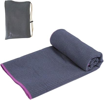 yoga towel with corner pockets