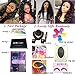 QTHAIR 10A Peruvian Loose Deep Wave Human Hair with Closure(16 18 20+14Free Part Closure,Natural Black) Peruvian Loose Deep Wave Virgin Hair Weave with 4x4 Swiss Lace Closure with Baby Hair