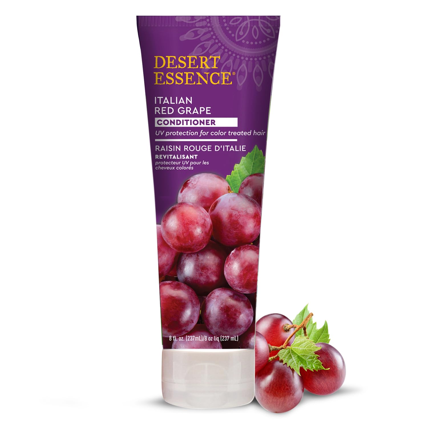 Desert Essence Italian Red Grape Conditioner – Hair Conditioners (Women, NON-PROFESSIONAL, Moisturizing, Repair, Tube, Grapefruit, Vitamin B5)