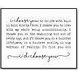 I Choose You Print, Farmhouse Sign, Wedding Gift, Bedroom Wall Art, Marriage Quote, Wedding Anniversary, Rustic Home Decor, Newlywed Gifts, Valentine's Gifts, Unframed (11X14 INCH)