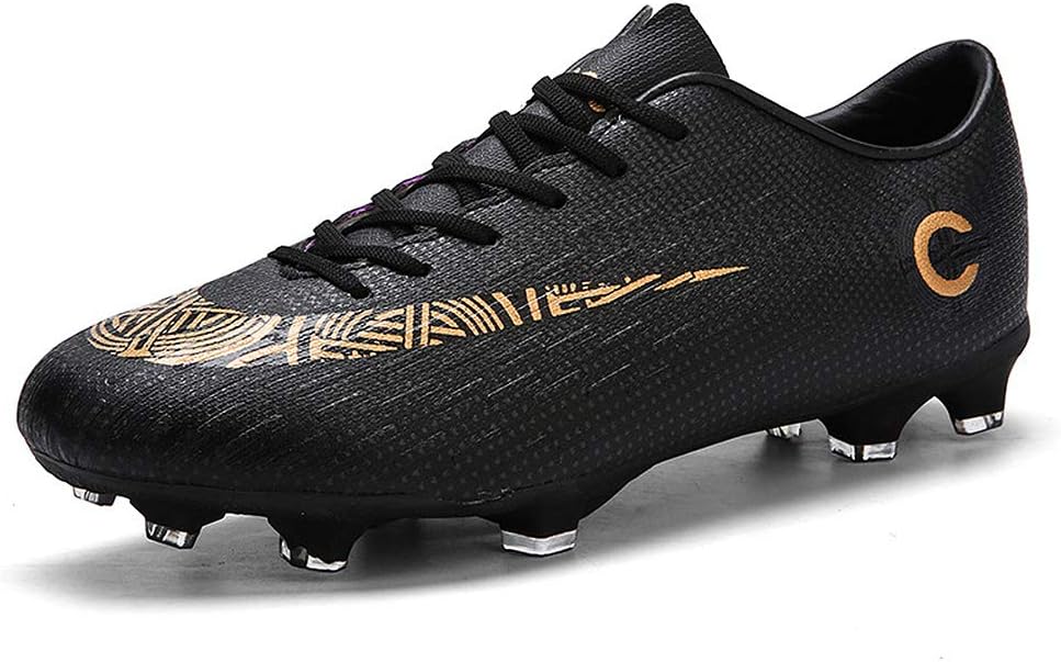 Botas De Fútbol Para Niños - Caña Alta, Transpirables, Suela Con Tacos, Unisex, Ideales Para Césped