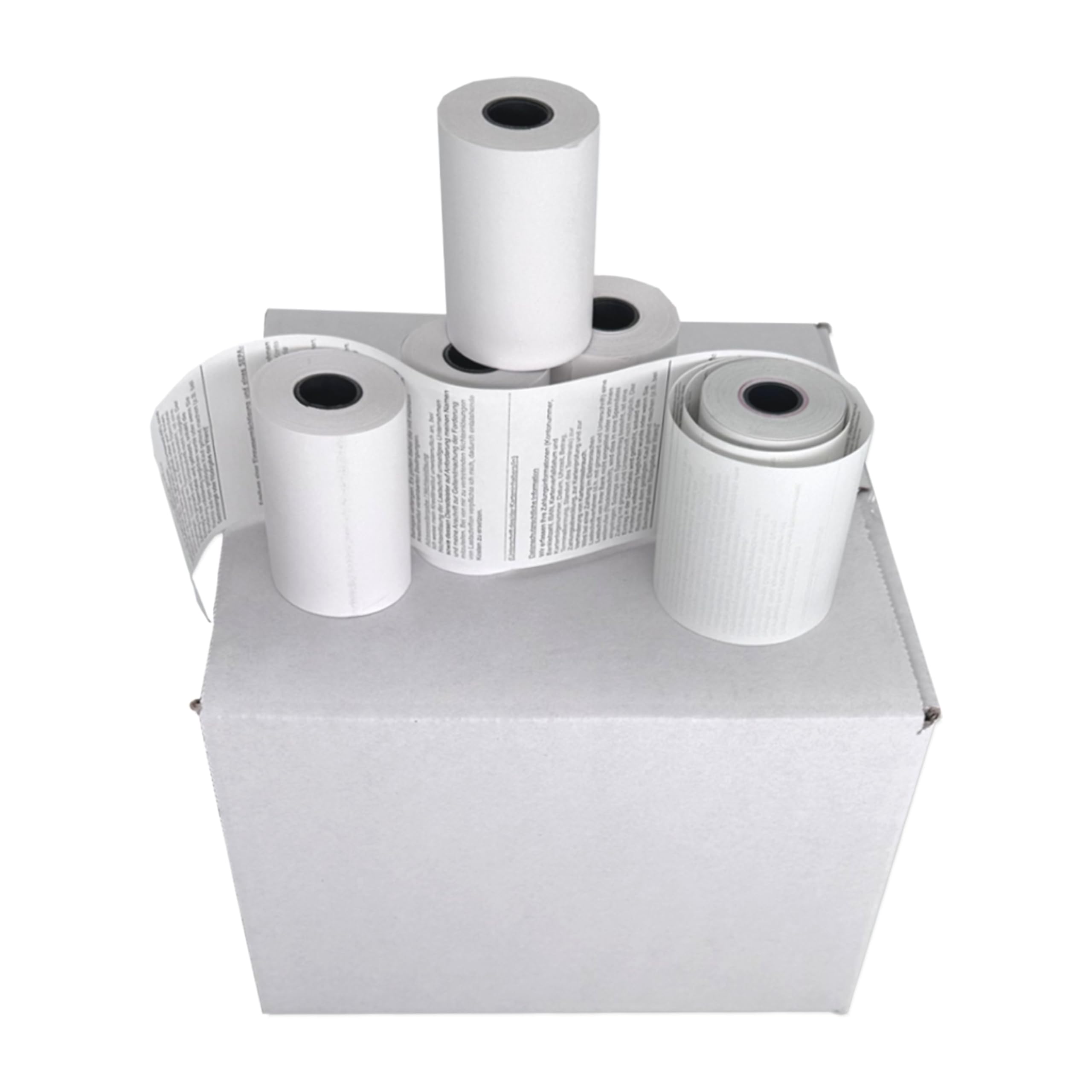 Heipa 50 EC Thermal Printer Paper Rolls, 57 mm x 36 mm x 12 mm, 12 m Length, SEPA Debit