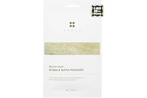 BRMUD Relief Mud Bath Powder | Hypoallergenic Mud Powder Bubble Bath w/ 98% Nature-Derived Ingredients | Moisturizing & Foaming Bath Oil Control for All Skin Types (Pack of 1, 1.76 oz)