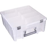 Artbin Double Deep ArtBin Super Satchel Double Profondeur - Boîte Rangement Artisanat Avec Séparateurs Amovibles Artbin Double Deep ArtBin Super Satchel Double Profondeur - Boîte Rangement Artisanat Avec Séparateurs Amovibles