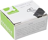 Q-Connect 16mm Foldback Clip Black Pack of 10 view 2
