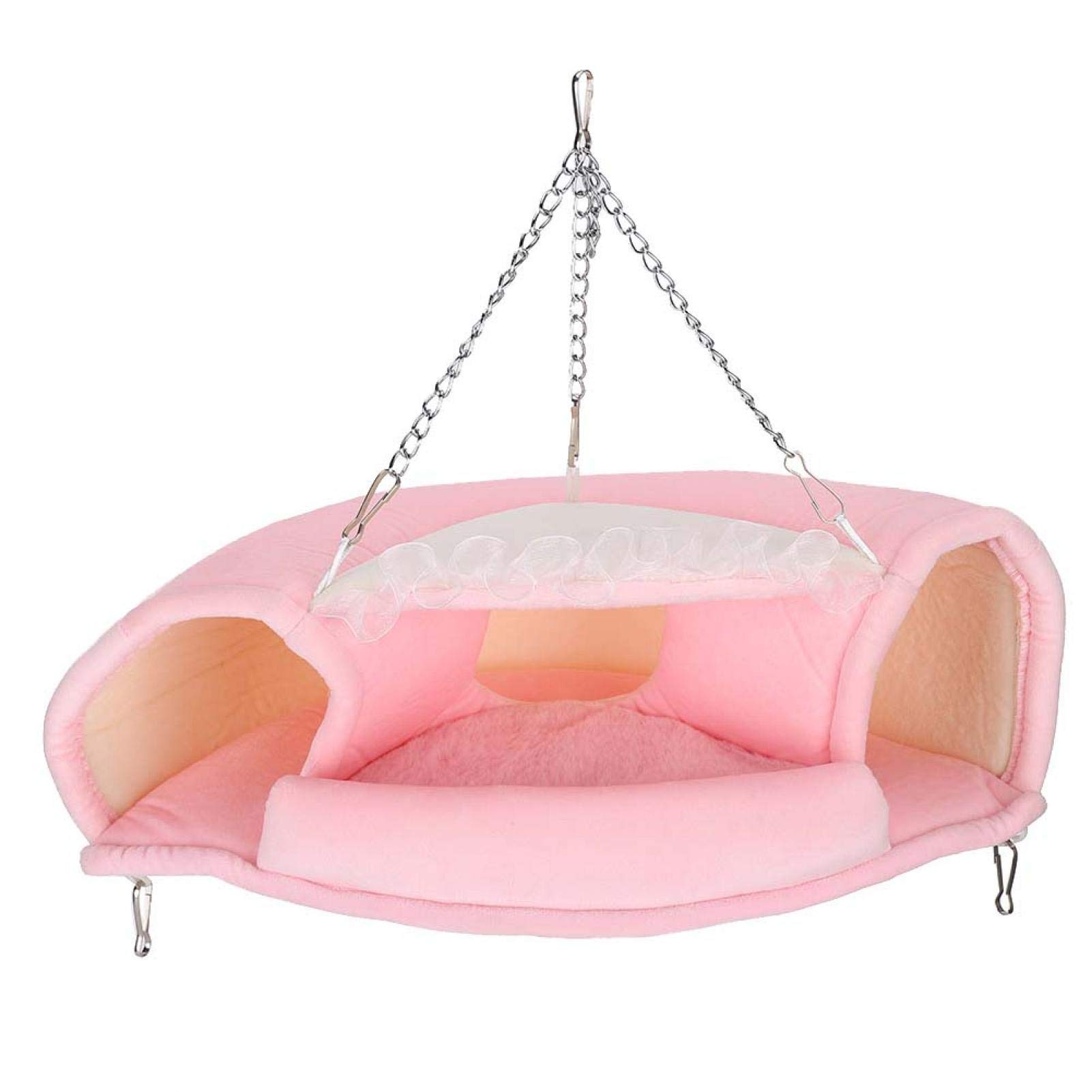 YOUTHINK PetTube Hammock,Small Animals Warm Hanging Bed Pet Sleeping House Nest Cage Accessories Hammock for Guinea Pig Chinchillas Mice Rats (S)