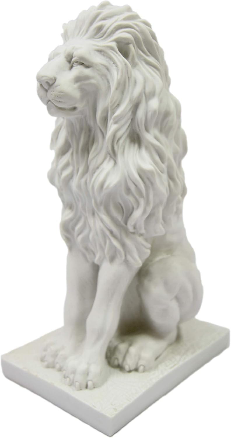 amazon com 15 sitting down aggressive lion statue figurine figure vittoria collection made in italy indoor outdoor garden home kitchen 15 sitting down aggressive lion statue figurine figure vittoria collection made in italy indoor outdoor garden