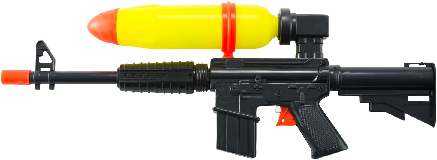 ポンプアクションウォーターガン ブラックバレット 水鉄砲 おもちゃ Amazon