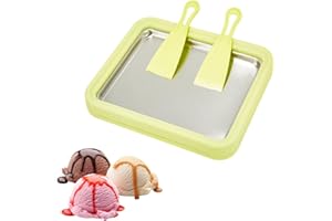 MICEAN Instant Ice Cream Maker,Rolled Ice Cream Maker, Soft Serve Ice Cream maker,Perfect for Frozen Yogurt, and More! Food grade stainless steel ice cream roll machine for home us.