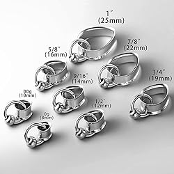 Twolobes 1 pair Silver Ear Gauges Drop Pattern with
