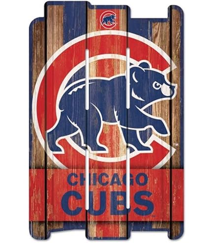 Sports Decor Chicago Cubs Wood Sign - 12 Inch Circle With State And ...