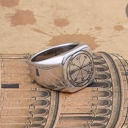 Detailed Engraved First Pentacle of Mars for
