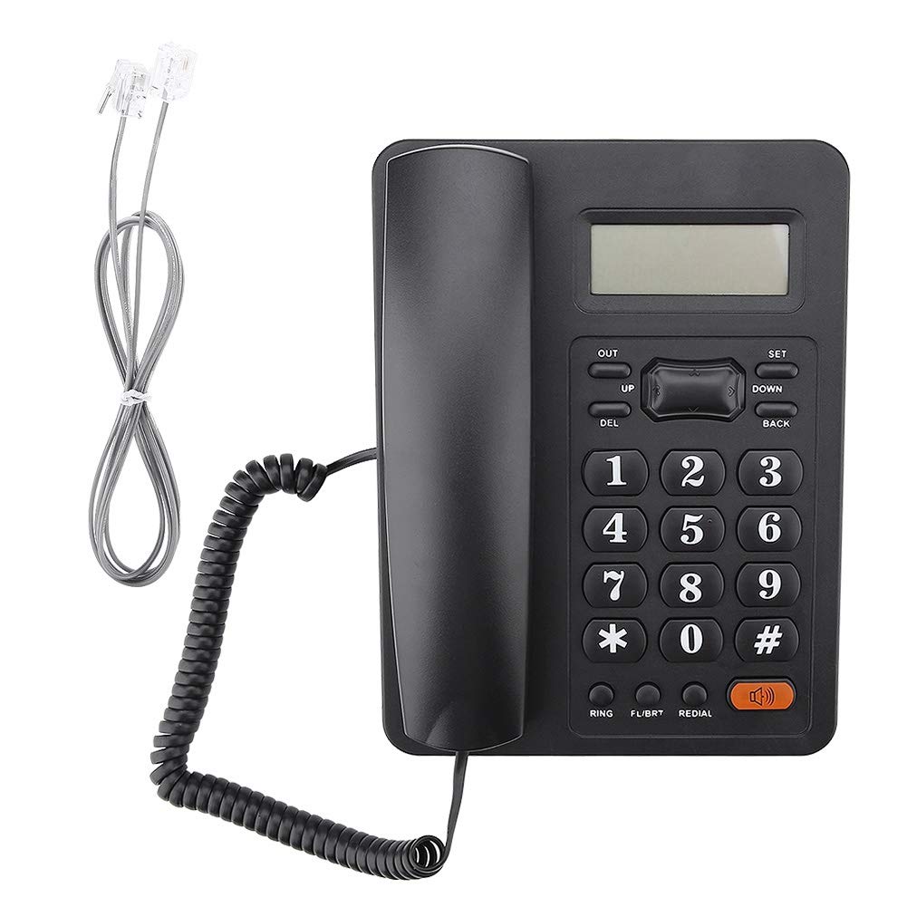 Photo 1 of lINE Desk Telephone with Caller ID Display, for Home and Office, Black