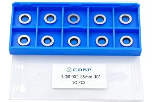 CDBP Ci5 8.9mm Round Carbide Inserts Cutters Knives Replacement Fits for DIY Lathe Wood Turning Finisher Hollower Tool,10pcs