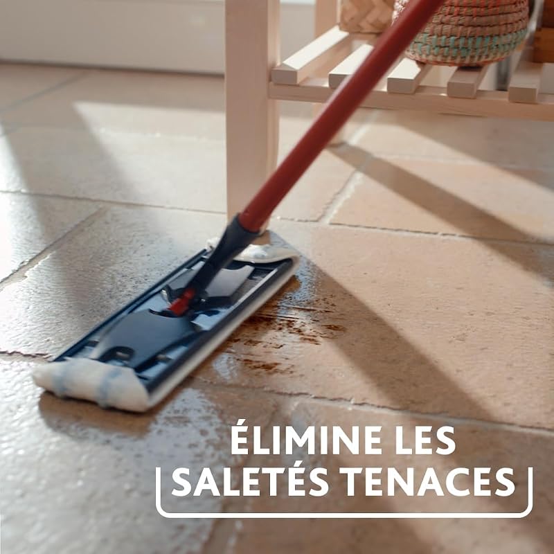 - H2pro Balai Plat - Système Innovant à Double Réservoir Distinct - Balai Plat avec Recharge Microfibre - Sépare l'eau Propre et Sale pour Une Hygiène Impeccable - Design Ergonomique