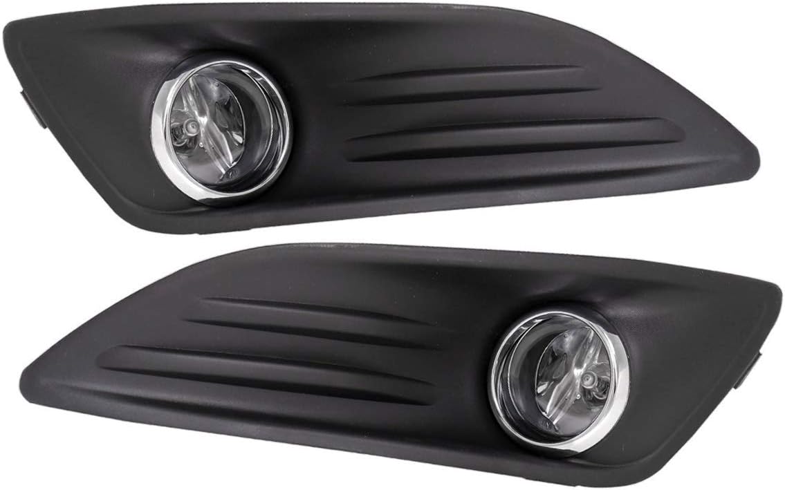 Fit 2014-2016 Ford Fiesta Front Bumper Fog Lights Clear Includes H11 Bulbs