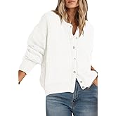 PRETTYGARDEN Long Sleeve Crewneck Button Down Womens Sweaters Spring Open Front Chunky Cardigan Sweaters for Women 2026