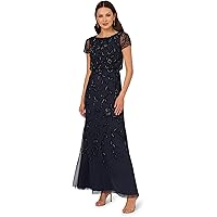 Amazon.com: Adrianna Papell Women's Beaded Midi Dress | Sleeveless Dinner Party Dress with Floral Beading & Sheer Trim Details, Midnight Multi, 4 : Clothing, Shoes & Jewelry Amazon.com: Adrianna Papell Women's Beaded Midi Dress | Sleeveless Dinner Party Dress with Floral Beading & Sheer Trim Details, Midnight Multi, 4 : Clothing, Shoes & Jewelry