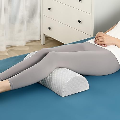 Forias Knee Pillow for Back Sleeping, Memory Foam Leg Pillow for
