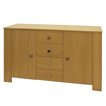 Aoe Performance 2 Door 4 Drawer Sideboard In Oak Effect Bourne