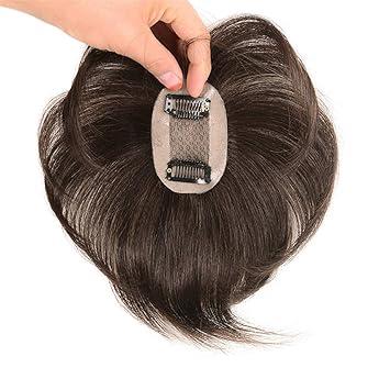 Amazon Com Hand Made Short Human Hair Toppers Straight Hairpiece