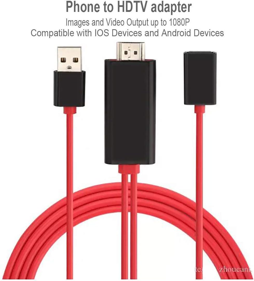 Adattatore HDMI OTG Per IPhone, HDMI Dual USB OTG Femmina - Foto 8