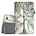 Fintie Folio Case for Amazon Fire 7 Tablet (Previous Generation - 7th, 2017 Release) - Slim Fit PU Leather Standing Protective Cover Auto Wake/Sleep, Compatible with Fire 7 (5th Gen, 2015), Love Tree
