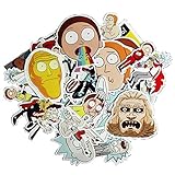 50pcs and 85pcs Drama Rick and Morty Stickers Decal For Snowboard Laptop Luggage Car Fridge DIY Styling Vinyl Home Decor Make Your Home Look New and Unique (85 PC)