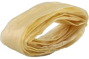 FLYLIN Edible Drying Sausage Casing, Edible Dry Sausage Casing Tube for Flavorous Homemade Sausages Ham for Sausage Maker Machine (Length: 2.5m, Width: 2.8cm)