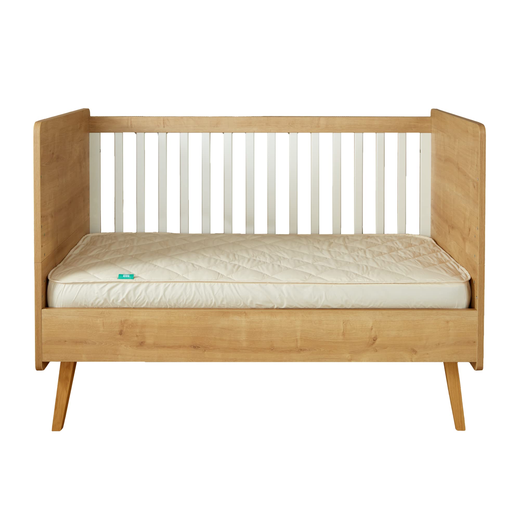 Woolroom Kids - Machine Washable Mattress Protector For Children’s Cot Bed - Hypoallergenic, Temperature Regulating Soft Breathable Cotton Cover - 100% British Wool - W60cm x L120cm