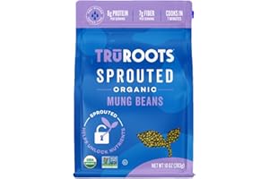 TruRoots Organic Sprouted Mung Beans, 10oz (Pack of 1)